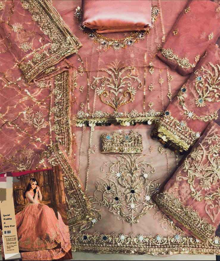 Lavender Gold-Embroidered Bridal/Formal Gown – Luxury Net Couture